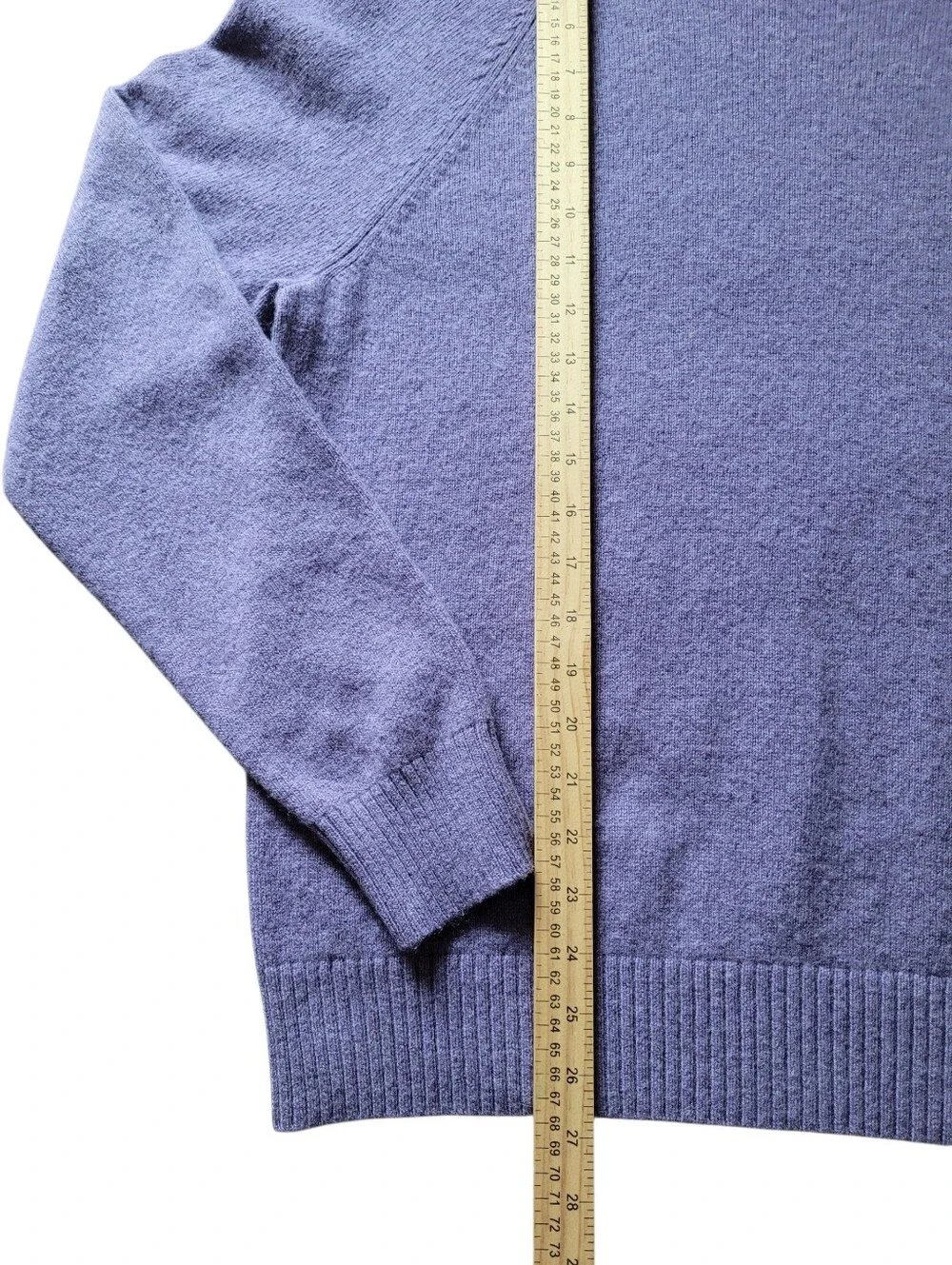 J.Crew Mens Sweater Pullover Purple Lilac Lambs Wool Blend Size L Large